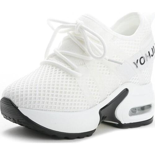 Wedge Boots Summer Sandals Shoes Boots Platform Wedge Heel Air Mesh Sock for Women Female Summer Sneakers Zapatos De Mujer