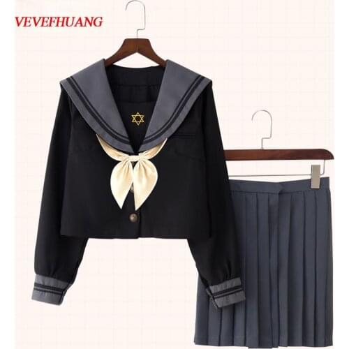 VEVEFHUANG Animal! Card Captor Pretty Girl Uniform Sailor Suit Women Sakura Cosplay Japanese School Student Uniform Skirt Set