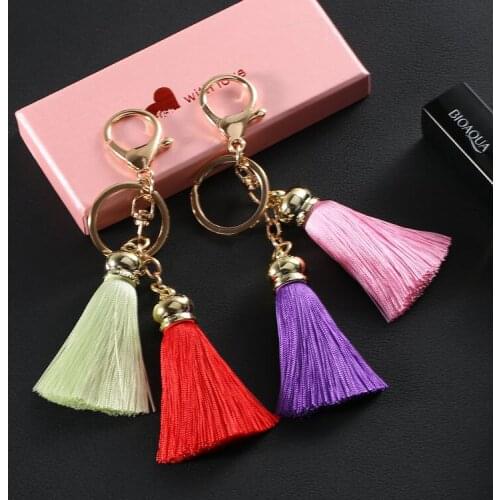 Golden cap Velvet Rivets Tassels lobster clasp Keychain Cellphone Straps key pendant Accessories/charms for diy jewelry making