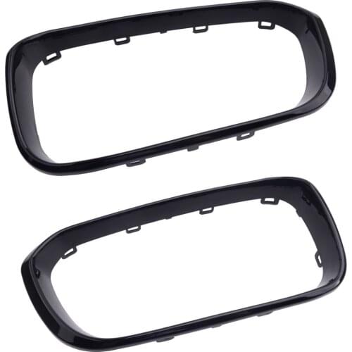 1 Pair Front Kidney Grille Grill Surrounds Cover Moulding Fit for BMW 1 Series F20 F21 M Sport 2015 2016 2017 2018 Facelift