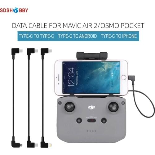1pc TYPE-C to Android IOS Data Cable Line for DJI FPV Goggles V2/POCKET 2/MAVIC AIR 2/OSMO POCKET Gimbal Camera Accessory