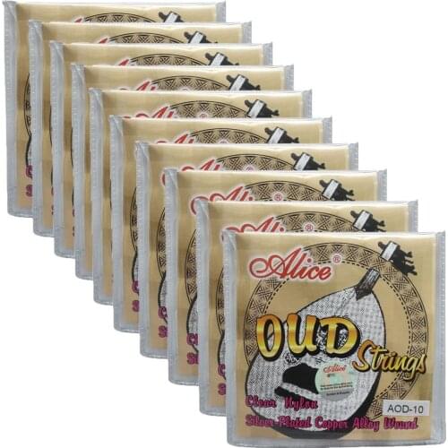 10Sets Alice OUD Strings UD Strings Clear Nylon Silver-Plated Copper Alloy AOD10