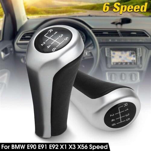 Car 6 Speed Gear Shift Knob Shifter Knob For BMW E46 E90 E91 E92 X1 X3 X5