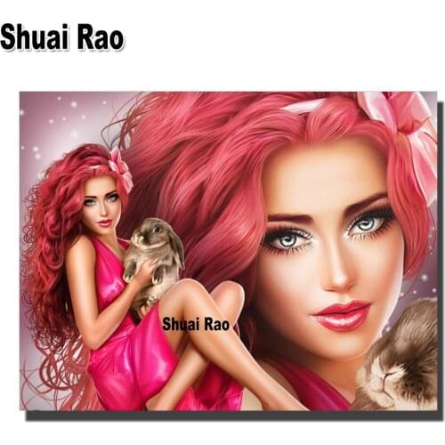 5D DIY Full Square Round Resin Diamond Painting Sexy Woman And Owl Cross Stitch Embroidery Mosaic New Arrival Home Wall Decorati