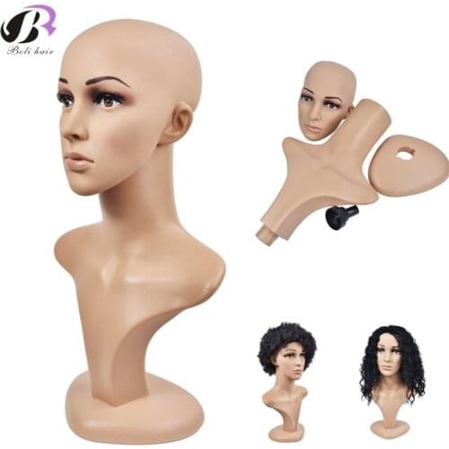 Free Shipping 1PC Removable Beautiful face Mannequin Head Plastic PE Wig Jewelry Hat Display Glasses Mold Stand Wig Head