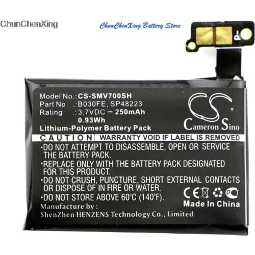 Cameron Sino 250mAh Battery B030FE, GH43-03992A, SP48223 for Samsung Gear 1, SM-V700