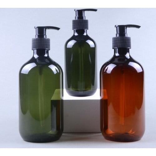 Soap Dispenser Shampoo Bottle Plastic Container Storage Bathroom Accessories Wash Hair Conditioner Lotion Press Dispenser Bottle