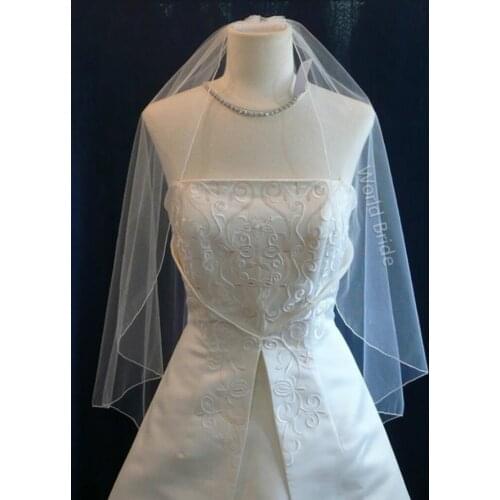 Wedding Veils 36" Bridal Veils IVORY Fingertip Length Veil Pencil Edge Perfectly bride accessories veils