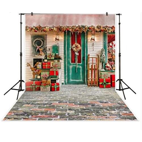 Photography backdrop Christmas gift house celebrate background children birthday photocall photo studio photobooth