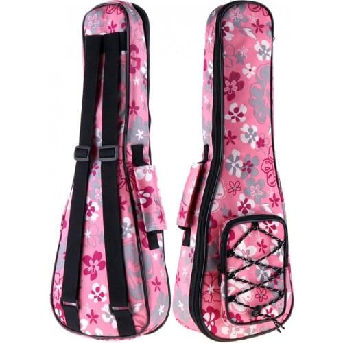 Guitar Backpack 21 Inch Colorful Ukulele Bag10mm Cotton Soft Case Gig Ukelele Mini Guitar Backpack 2 Colors Optional Guitar Bags