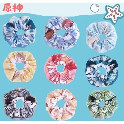 Anime Game Genshin Impact Xiao Barbatos Tartaglia Headwear Hair Ropes Morax Cartoon Cosplay Props Accessories
