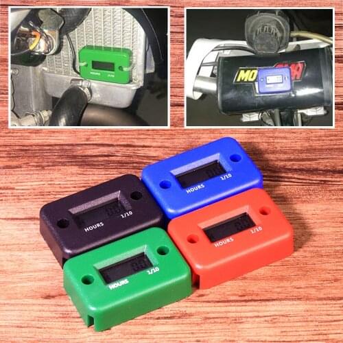 Inductive Digital Hour Meter Waterproof Engine Gauge Hour Meter LCD Fit For Motorcycle ATV Snowmobile Marine Boat Dirt Quad Bike