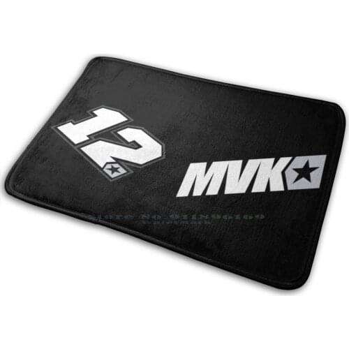 Maverick Vi?ales Number 12 Mat Rug Carpet Anti-Slip Bedroom Entrance Door Mat Maverick Vinales Maverick Vinales Maverick