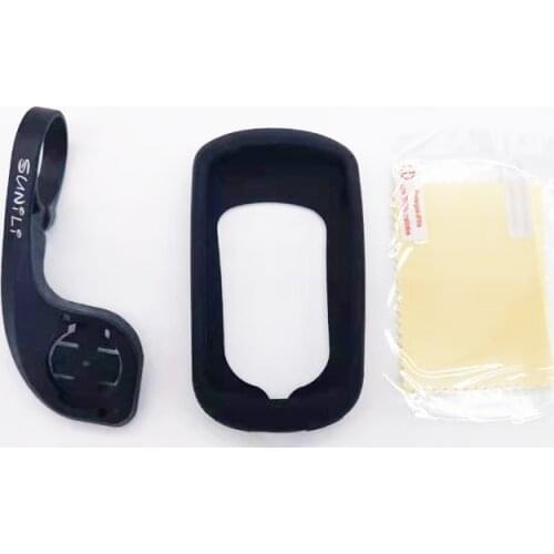 31.8mm Handlebar Bracket Mount MTB Holder Support + Silicone Protect Case + Film for Bicycle Computer GPS Garmin Edge Explore