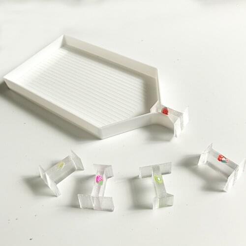 Fruit Diamond Painting Tray Stopper with Area for Label Sticker, 5D Painting Art Crafts Tool