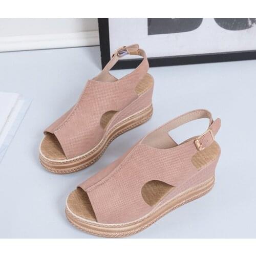 Rome Sandals Women Wedges Shoes High Heels Sandals Summer Women Shoes Chaussures Femme Platform Sandalia Feminina
