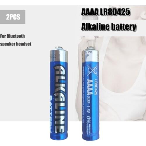2PCS 1.5V Battery AAAA LR61 AM6 Alkaline Battery E96 LR8D425 MN2500 MX2500 4A For bluetooth earphone,alarm clock,toys