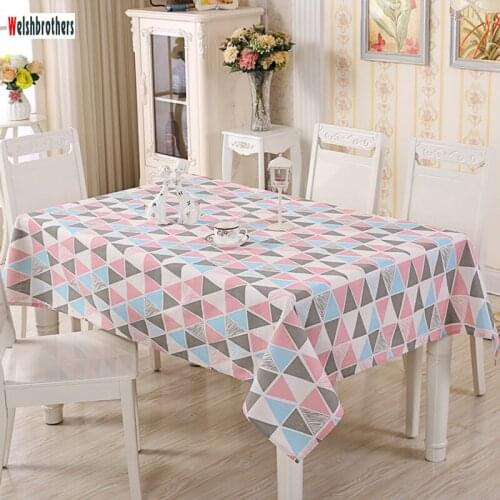 Linen cotton tablecloth simple living room coffee table kitchen table various specifications practical decorative tablecloth2018
