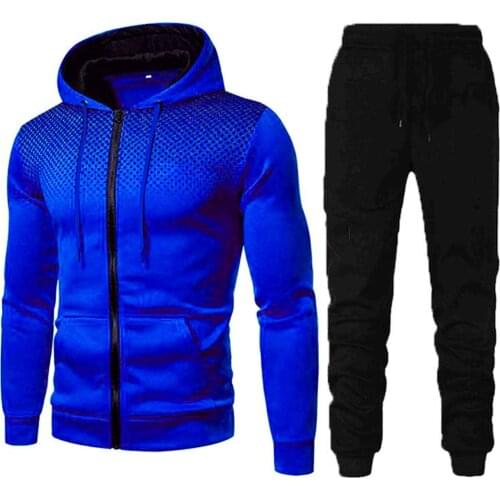 Sports Casual Men Clothing Set Autumn Winter Mens Tracksuit Hoodie+pants Two Pieces Sets Casual Tracksuit Male Sportswear