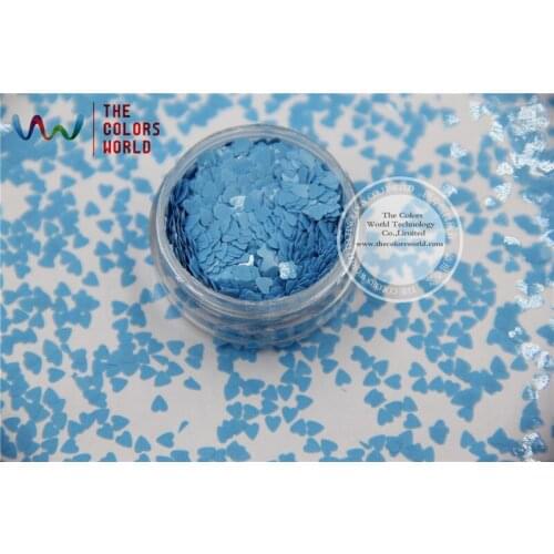TCH309 3.0 MM Size Solvent Resistant Mate Colors Heart shape glitter for nail polish,nail art or other DIY decoration
