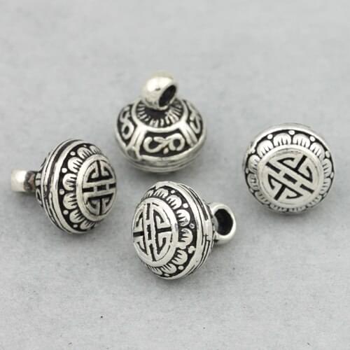 Vintage 925 Silver Lucky Symbol Charm Sterling SIlver Good Luck Charm Small Pendant