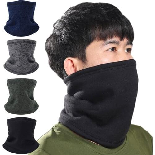 Magic Headband Winter Fleece Neck Warmer Half Face Mask Cold Weather Scarf Snowboard Bicycle Bandana Headwear Men
