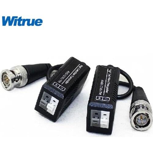Witrue 10pairs/lot video balun for AHD/HDCVI/HDTVI Twisted BNC CCTV Video Balun UTP Balun BNC Cat5 CCTV UTP Video Balun