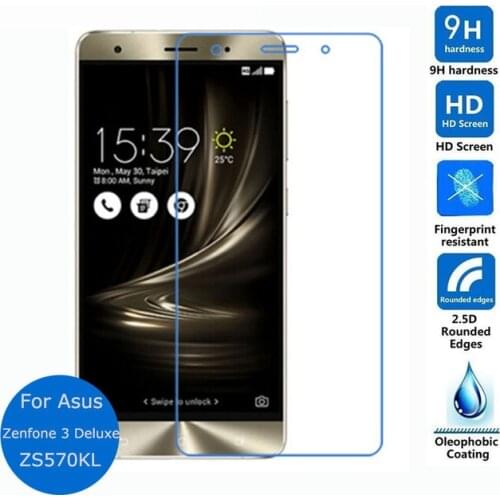 2.5D Tempered Glass For Asus Zenfone 3 Deluxe ZS570KL Protective Film Explosion-proof Screen Protector for Z016D ZS570KL