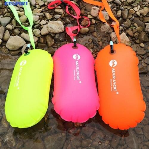 1PC PVC Swimming Buoy Safety Air Dry Tow Bag Float Inflatable Signal Drift Bag