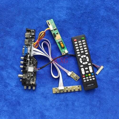1CCFL Signal DVB For N154I1/N154I2/N154I3/N154I5 AV VGA USB HDMI-compatible DIY KIT 1280*800 LCD monitor drive board 30 Pin LVDS