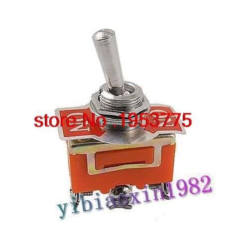 25pcs Single Pole Double Throw 3 Pins ON/ON 2 Position AC 250V 15A Toggle Switch