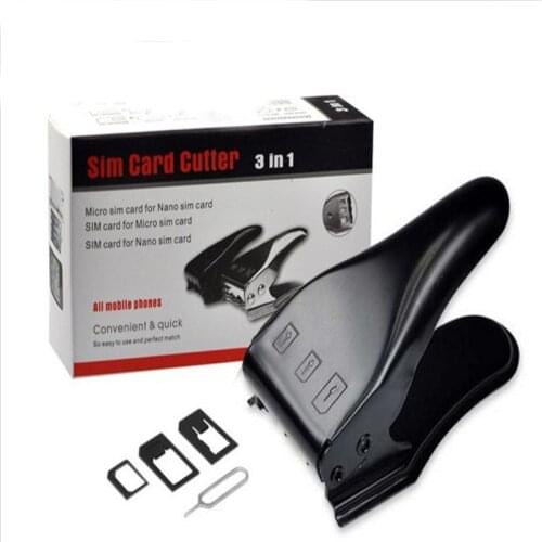 3 In 1 Micro/Standard to Nano SIM Card Cutter Tool for All phone