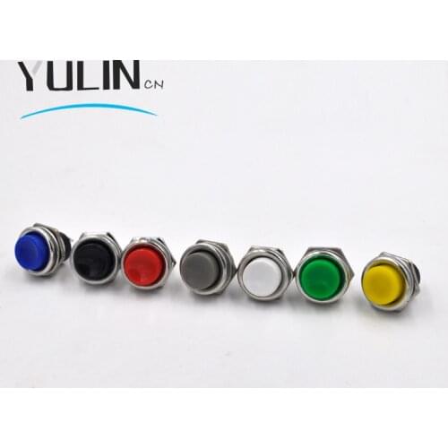 5pcs/lot DS212 16mm Momentary Push Button Swithch Self-resetting No lock switch off-on