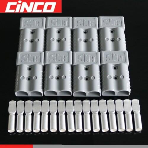 8pcs X 350A SB350 Winch Forklift PowerPlug Red Gray Charger Battery DC AC Power Connector Portable Crimping Tool High Current