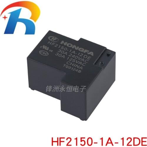 Free Shipping 10PCS HF2150-12VDC 24VD | Relays HF2150-1A-12DE/HF2150-1A-24DE 4 PIN a normally open 30A240VAC T90 relay