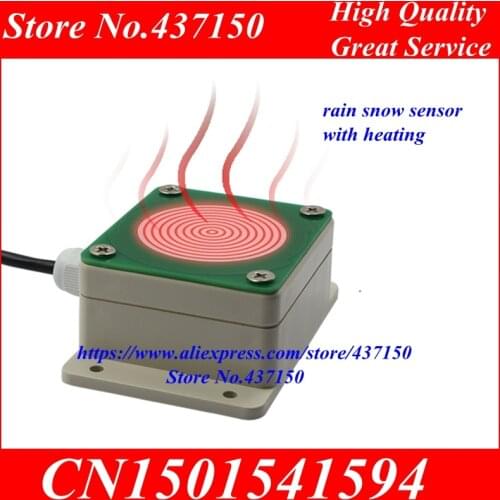 Rain and snow sensor, rain, snow storm detection transmitter, RS485 or relay output with heating function