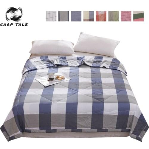 Home Air-conditioning Quilt Blanket Duvet For Winter/Summer Cotton Breathable Bed Cover Quilts Comforter King Queen Twin Size