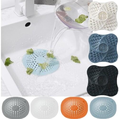 Sink Filter Shower Drain Hair Catcher Stopper Bathroom Floor Drain Cover Anti-clogging Sink Strainer Kitchen Household