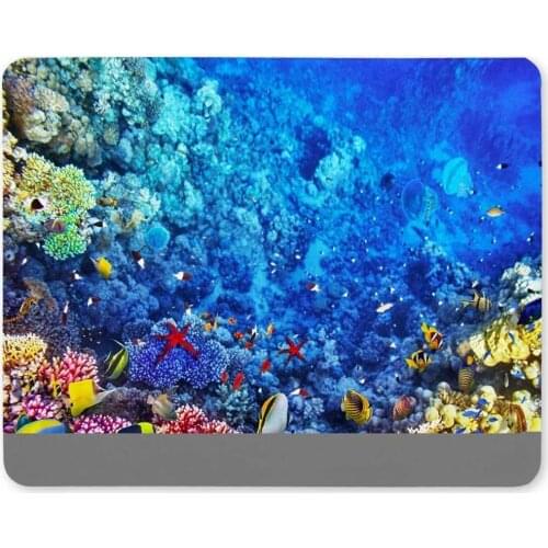 Gaming mouse pad,Mouse Pad Corals and Tropical Fish Underwater World Non-Slip Rubber Mousepad Gaming Mouse Pad