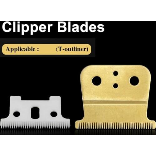 Professional Replacement Clipper Blade Stainless Steel Trimmer Blades Barber Cutting Hair Blade with Screws Clipper Blades