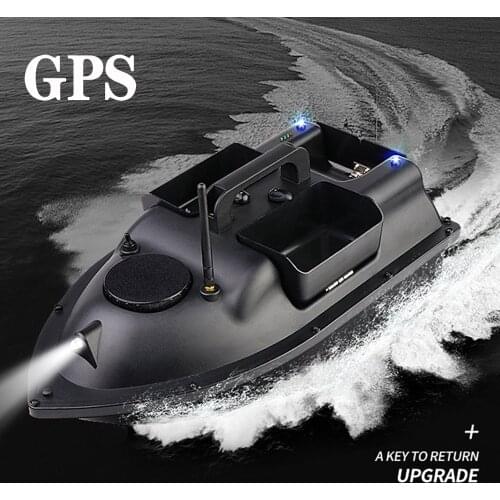 New Function GPS RC Nesting Boat High Power 2KG Load One Key Return High-Speed Dual Motors Night Light Fishing Lure Boat
