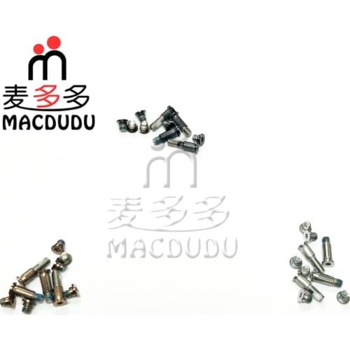 New 10pcs/set A1932 Rose Gold Silver Grey Bottom Case Screw Set For Macbook Pro Retina 13.3" A1932