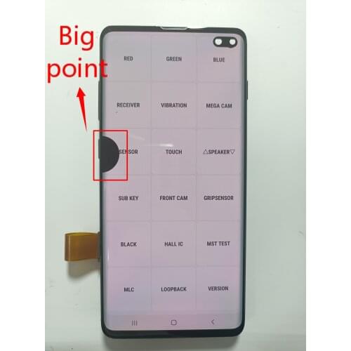 Original lcd Random point For Samsung S10 Plus G975 G975W G975F LCD Display Touch Screen Digitizer With Dead Pixel Part