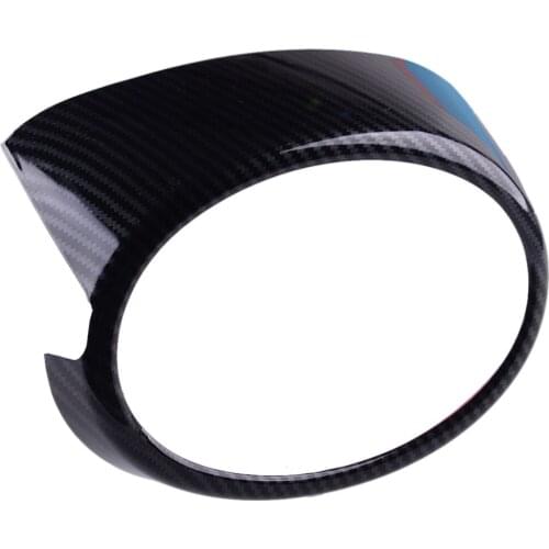 DWCX Carbon Fiber Style ABS Car Front Grille Logo Cover Trim Frame Decor Fit for Toyota RAV4 2020 2019