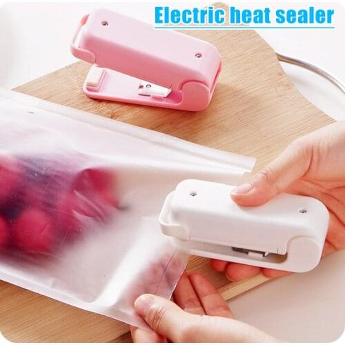 Portable Mini Sealer for Home Plastic Food Snacks Bag Food Packaging Kitchen Storage Bag Clips Best Price