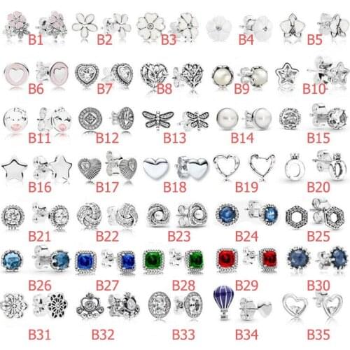 Earrings Real 925 Sterling Silver Earrings For Women Fine Jewelry Gift