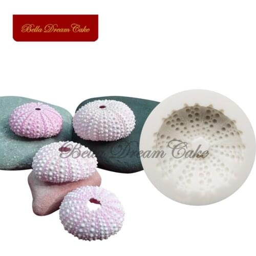 Sea Urchin Shell Silicone Mold Marine life Fondant Decoration Mold Chocolate Gumpaste Cake Mold Cake Decorating Tools Bakeware