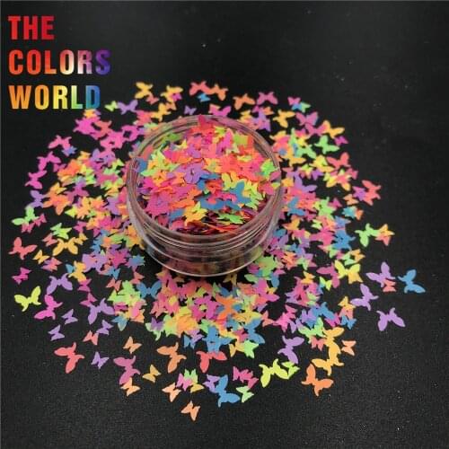 TCT-527 Butterfly Mariposa Nails Glitter Nail Art Decoration uñas маникюр 네일 Brillo de primavera Accessories Festival Supplier