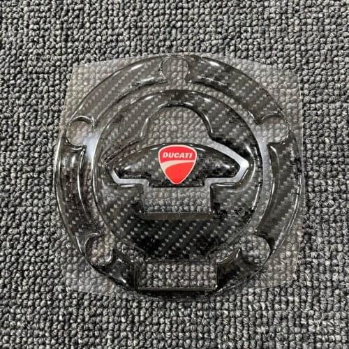 Tank Protectors Carbon Gas Fuel Cap Pad Filler Cover Stickers Decals for DUCATI Panigale Monster 821 848 1299 1198 1199