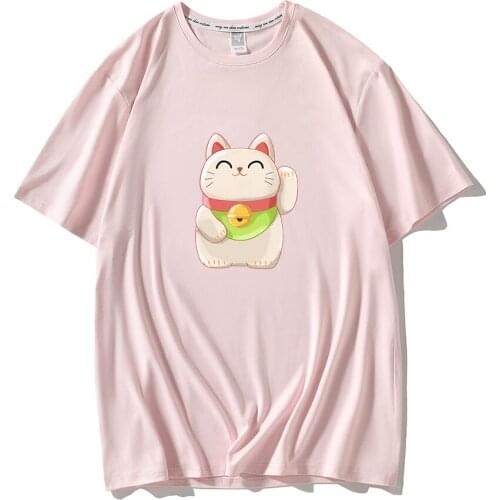 CAT MOM T Shirt Women Round Neck Summer White Short Sleeve Casual T Shirt Kawaii Cartoon Print Harajuku Style T Shirts Aesthetic